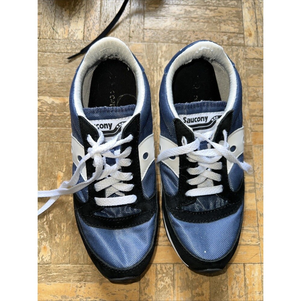 Saucony Jazz 81 S70539-10 Mens Blue Suede Lace Up Lifestyle Sneakers Shoes - Picture 4 of 6